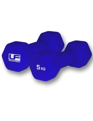 Urban Fitness Neoprene Hex Dumbbells - 5kg